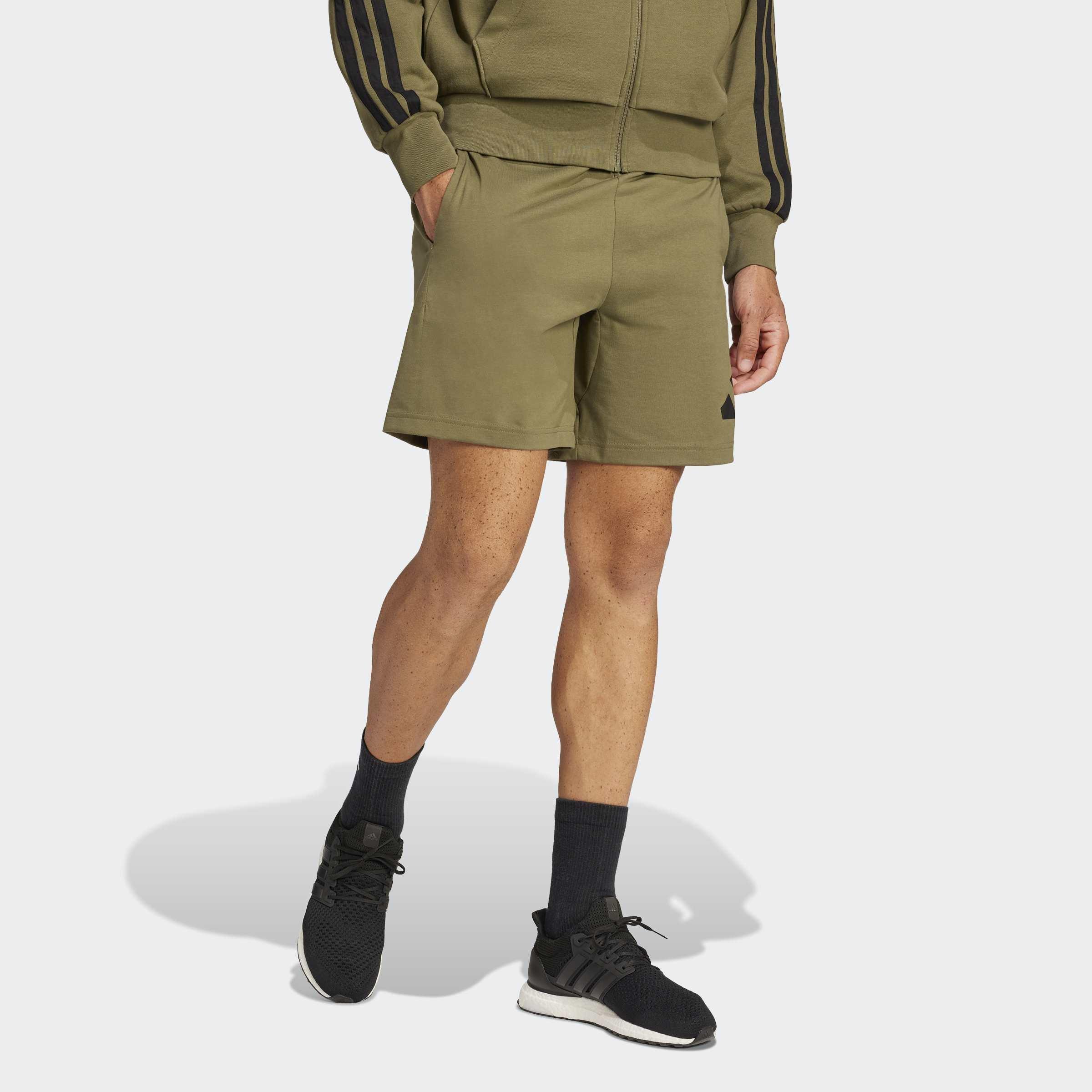 Essentials Big Logo Single Jersey Shorts, Green, A701_ONE, large image number 5