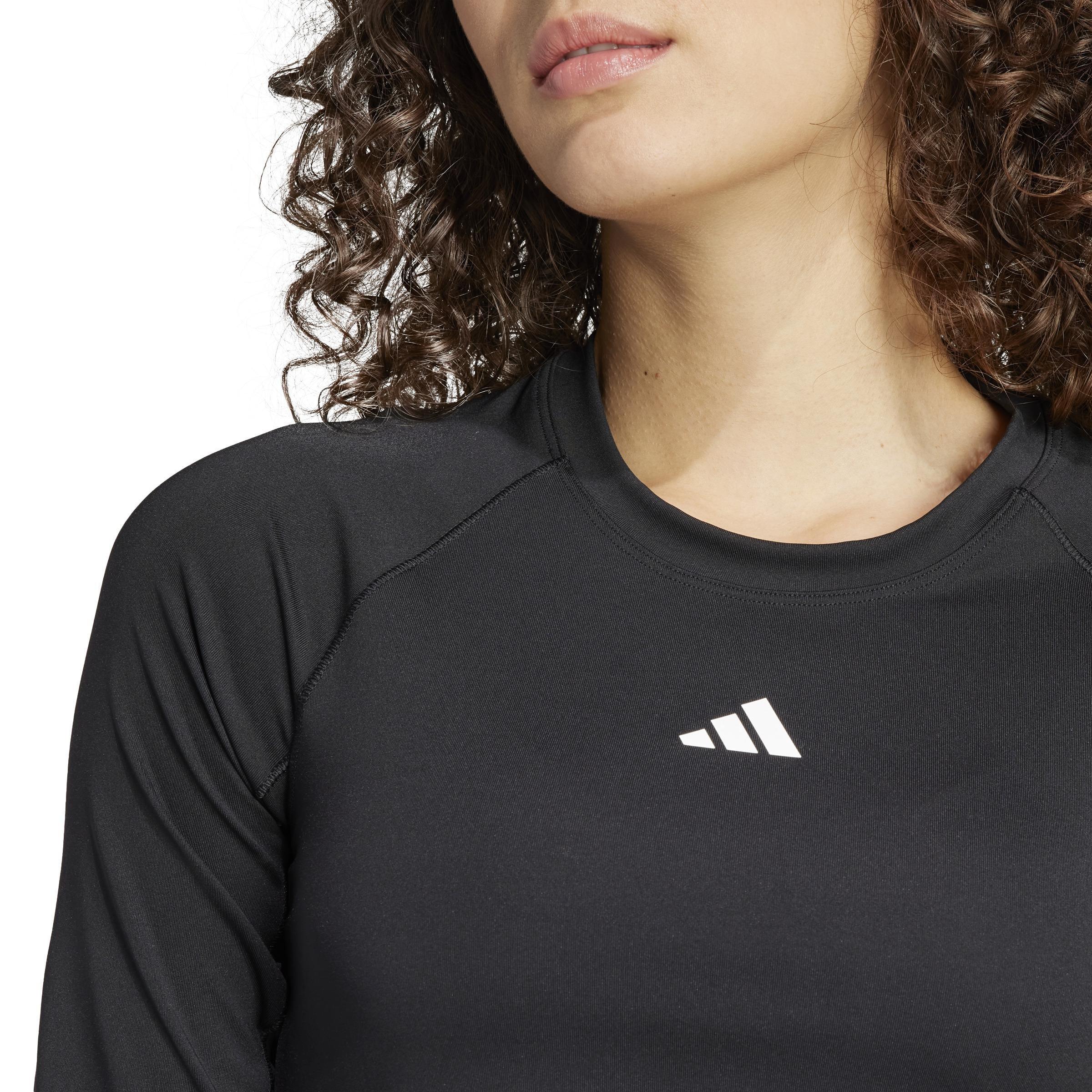 Hyperglam Training Crop Long-Sleeve Top, Multicolour, , large image number 7