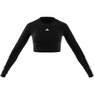 Women Hyperglam Training Crop Long-Sleeve Top, Black, A701_ONE, thumbnail image number 13