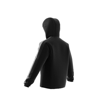 Men Essentials 3-Stripes Insulated Hooded Jacket, Black, A701_ONE, large image number 6