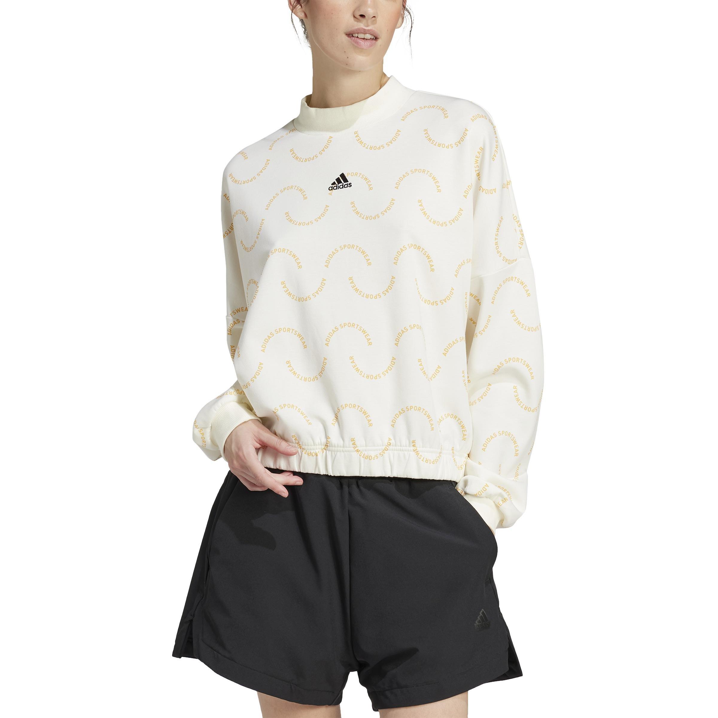 adidas - Women Sportswear Resort Graphic Loose Sweatshirt, White