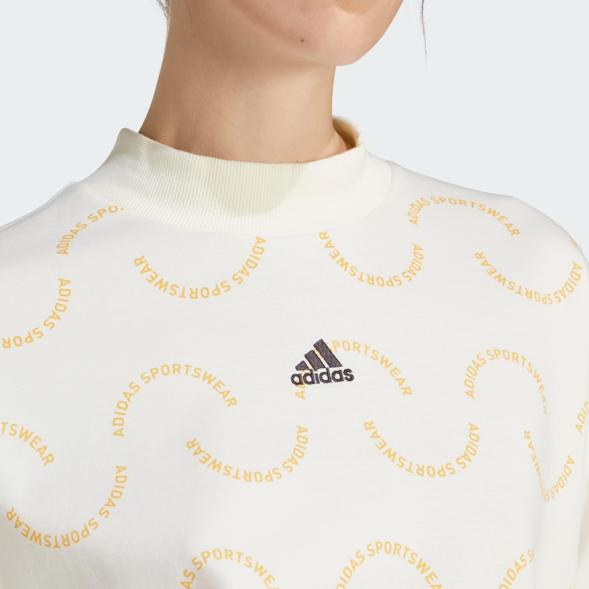 adidas - Women Sportswear Resort Graphic Loose Sweatshirt, White