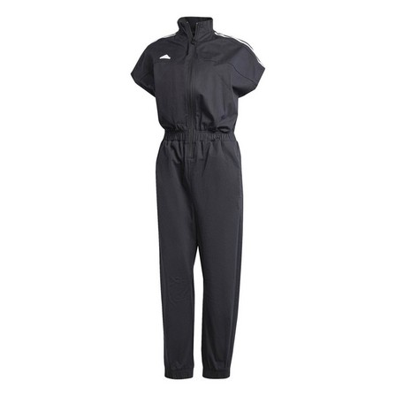 Women Tiro Woven Loose Jumpsuit, Black, A701_ONE, large image number 1