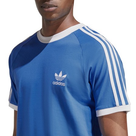 Men Adicolor Classics 3-Stripes T-Shirt, Blue, A701_ONE, large image number 1