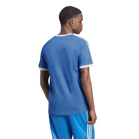 Men Adicolor Classics 3-Stripes T-Shirt, Blue, A701_ONE, large image number 4