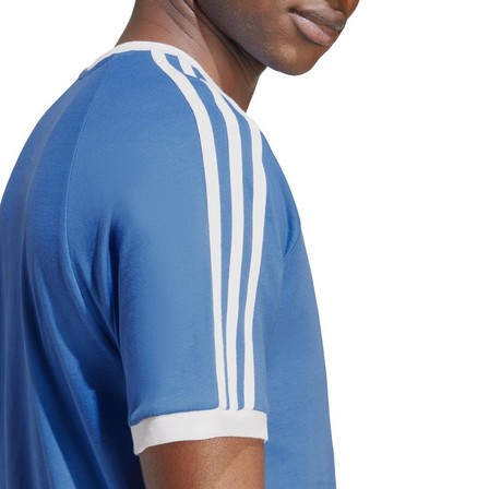 Men Adicolor Classics 3-Stripes T-Shirt, Blue, A701_ONE, large image number 5