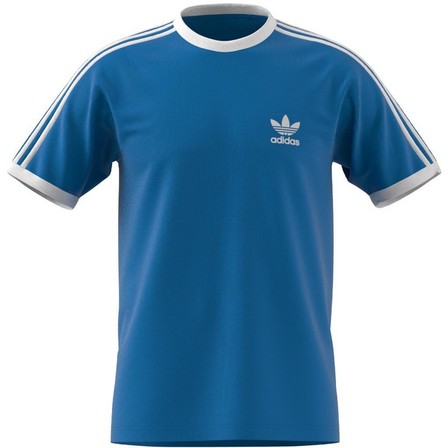 Men Adicolor Classics 3-Stripes T-Shirt, Blue, A701_ONE, large image number 6