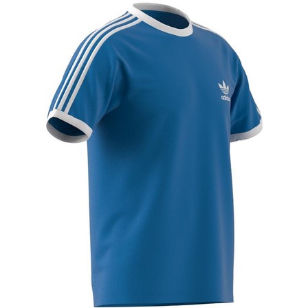 Men Adicolor Classics 3-Stripes T-Shirt, Blue, A701_ONE, large image number 12
