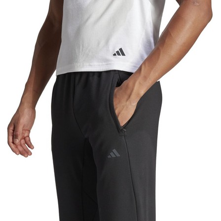 Men Designed For Training Yoga Training 7/8 Pants, Black, A701_ONE, large image number 3