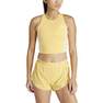 Women Own The Run 3-Stripes Tank Top, Yellow, A701_ONE, thumbnail image number 1