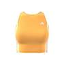 Women Own The Run 3-Stripes Tank Top, Yellow, A701_ONE, thumbnail image number 7