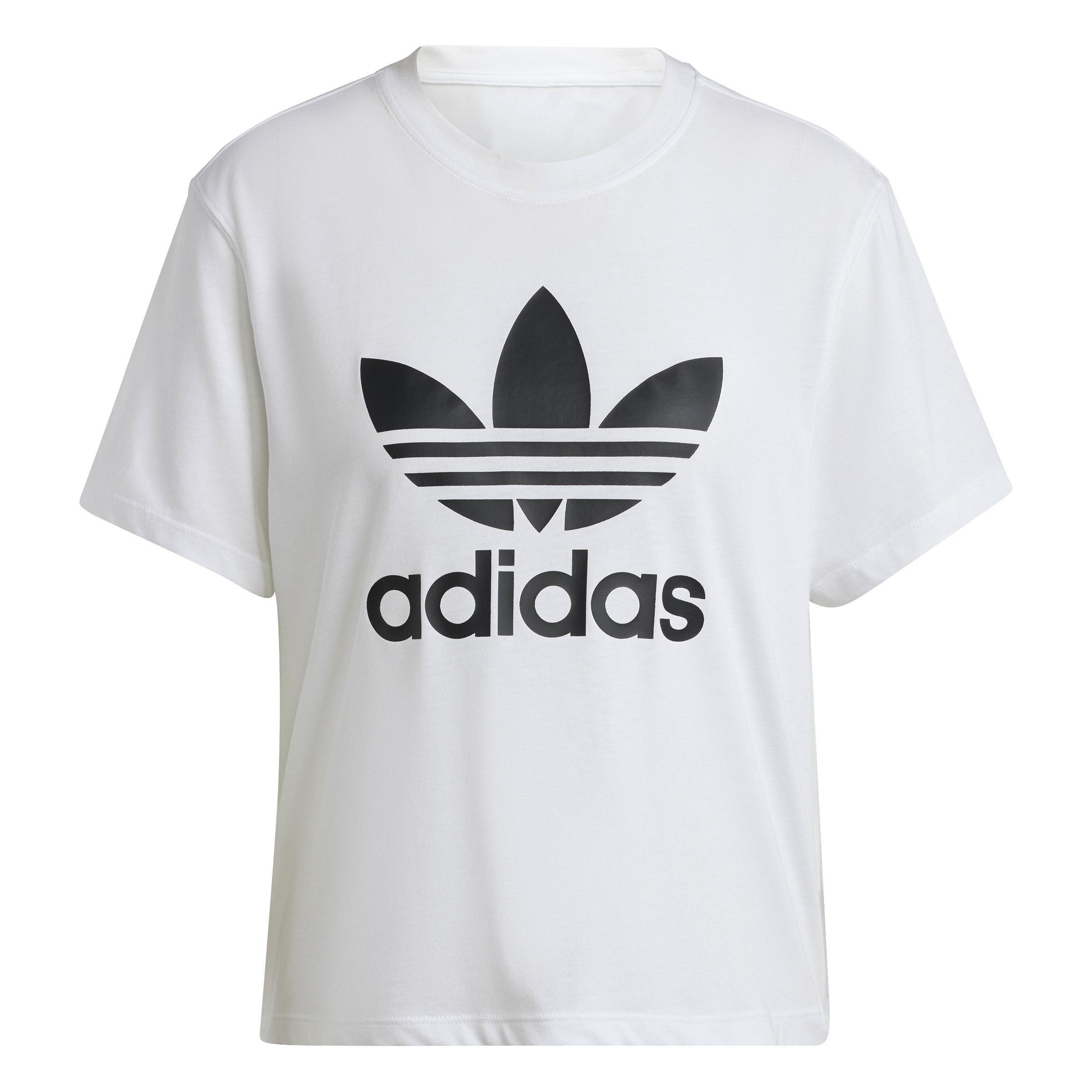 Adicolor Trefoil Boxy T-Shirt, White, A701_ONE, large image number 0