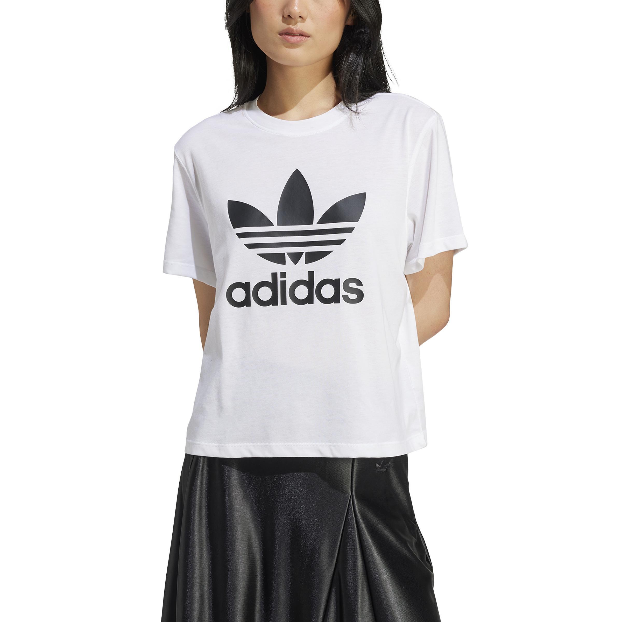 Adicolor Trefoil Boxy T-Shirt, White, , large image number 2