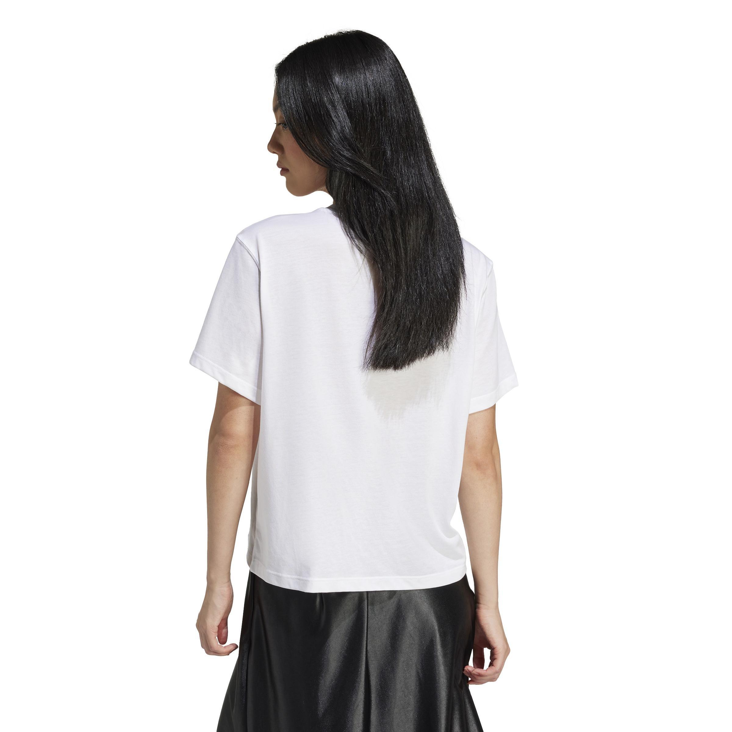 Adicolor Trefoil Boxy T-Shirt, White, , large image number 3