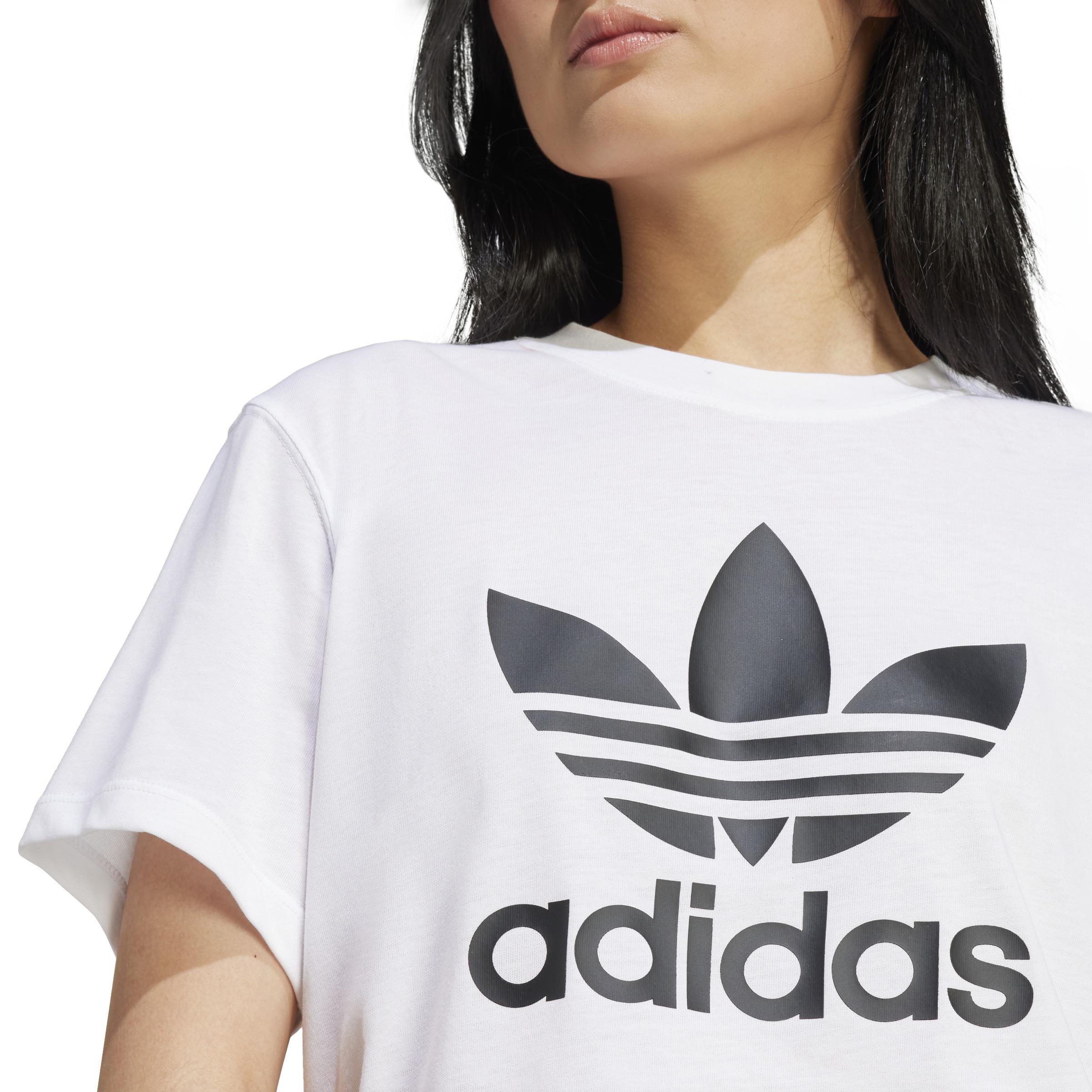 Adicolor Trefoil Boxy T-Shirt, White, , large image number 5