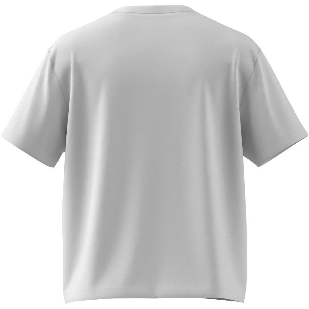 Adicolor Trefoil Boxy T-Shirt, White, A701_ONE, large image number 6