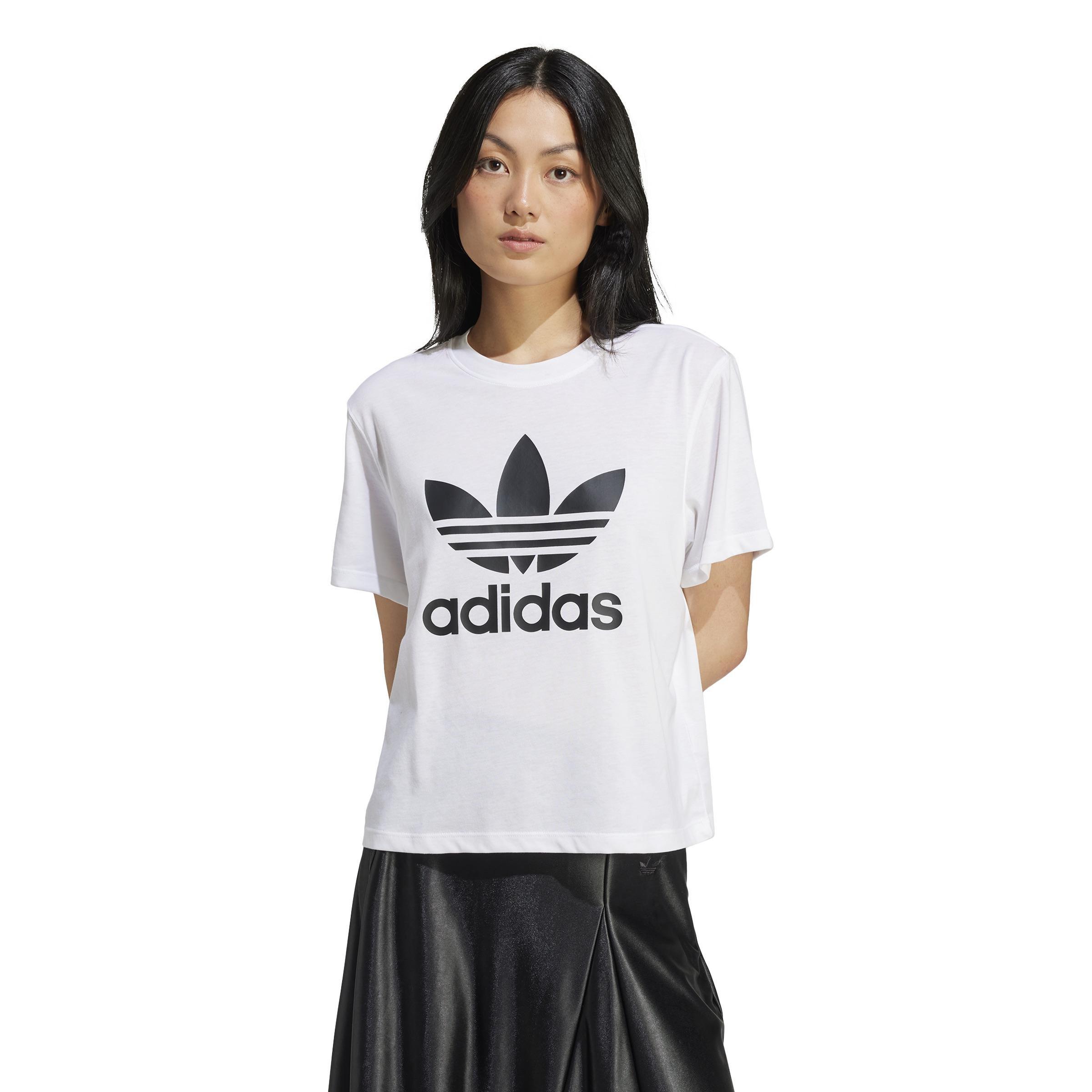 Adicolor Trefoil Boxy T-Shirt, White, , large image number 8