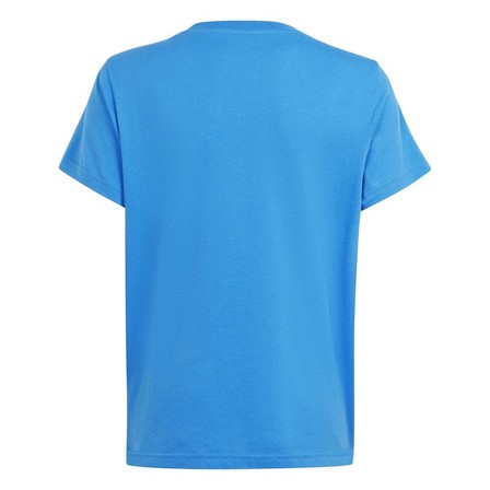 Unisex Kids Trefoil T-Shirt, Blue, A701_ONE, large image number 2