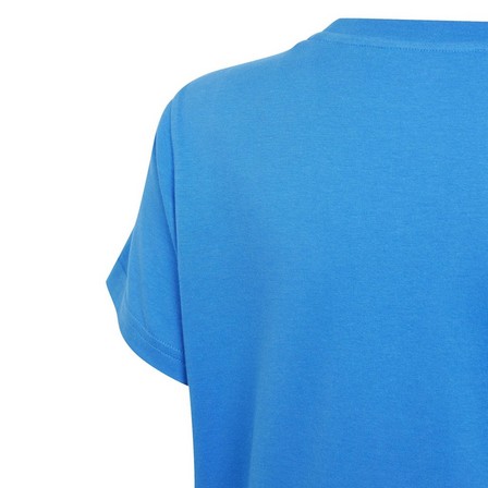 Unisex Kids Trefoil T-Shirt, Blue, A701_ONE, large image number 3