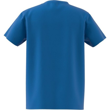 Unisex Kids Trefoil T-Shirt, Blue, A701_ONE, large image number 7