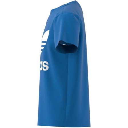 Unisex Kids Trefoil T-Shirt, Blue, A701_ONE, large image number 9