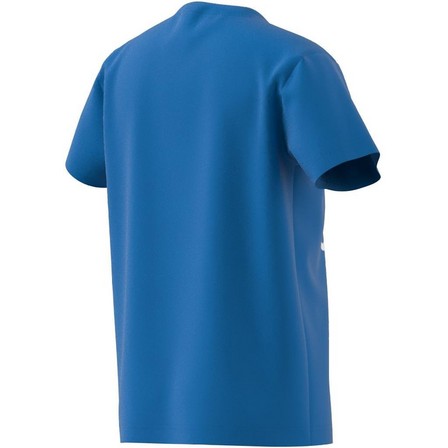 Unisex Kids Trefoil T-Shirt, Blue, A701_ONE, large image number 10