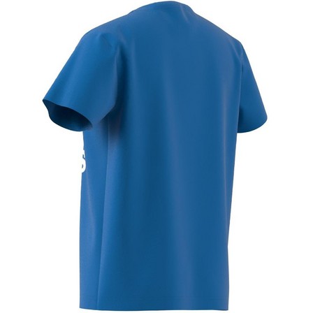 Unisex Kids Trefoil T-Shirt, Blue, A701_ONE, large image number 11