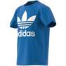 Unisex Kids Trefoil T-Shirt, Blue, A701_ONE, thumbnail image number 12