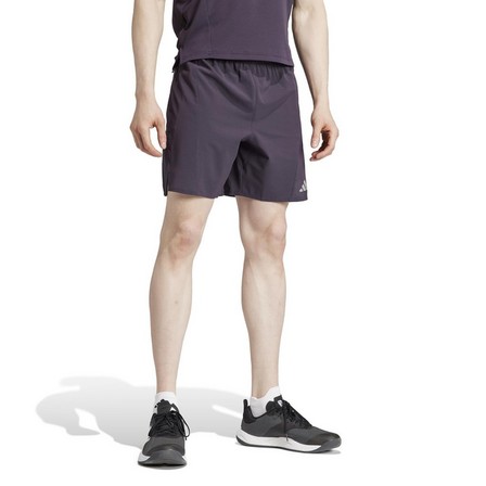 Men Designed For Training Hiit Workout Heat.Rdy Shorts, Purple, A701_ONE, large image number 1