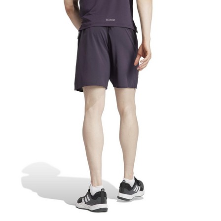 Men Designed For Training Hiit Workout Heat.Rdy Shorts, Purple, A701_ONE, large image number 2