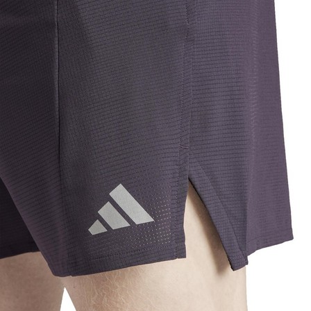 Men Designed For Training Hiit Workout Heat.Rdy Shorts, Purple, A701_ONE, large image number 3