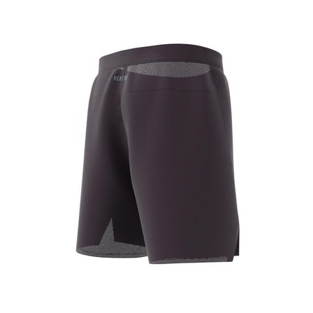 Men Designed For Training Hiit Workout Heat.Rdy Shorts, Purple, A701_ONE, large image number 7