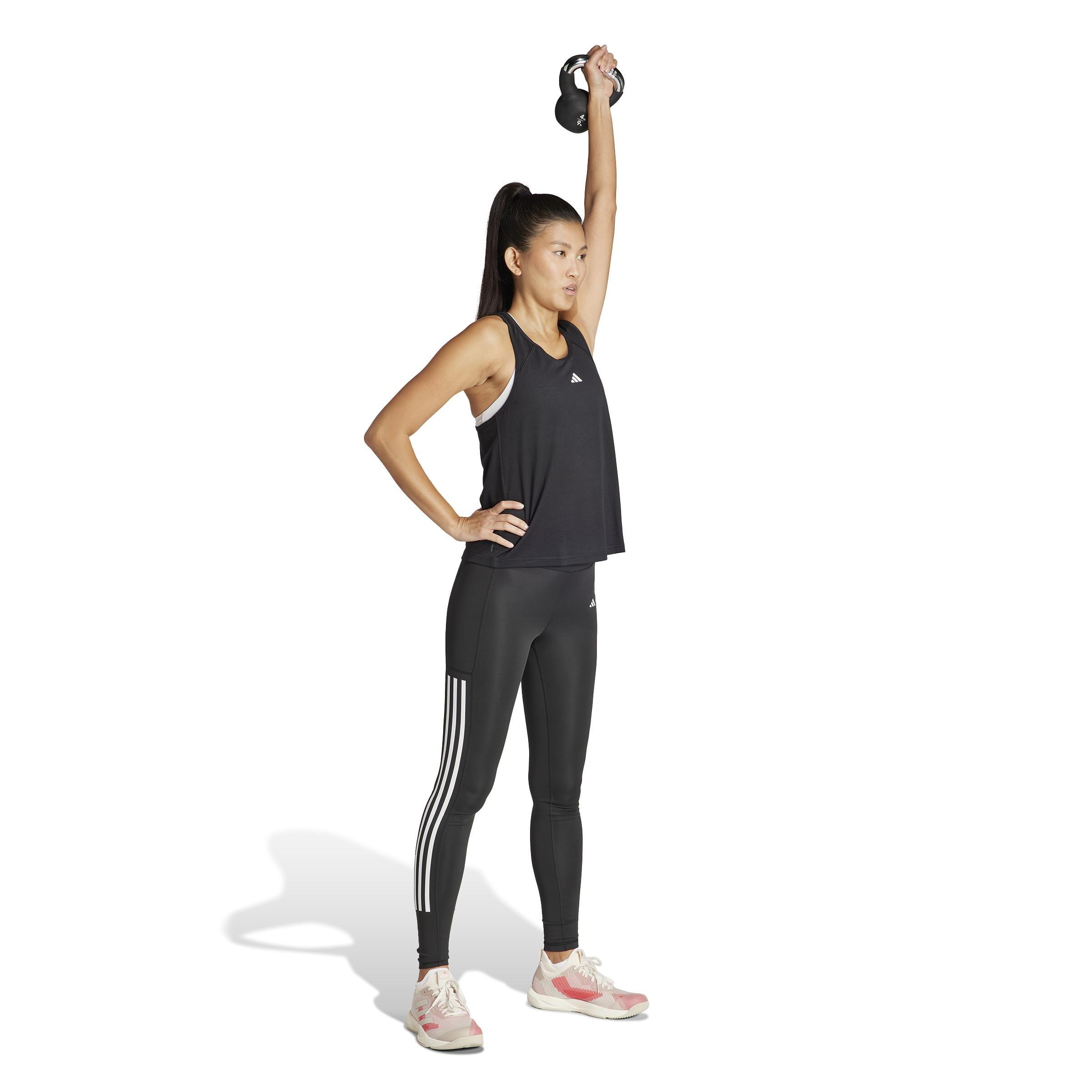 Train Essentials Minimal Branding Racerback Tank Top, Black, A701_ONE, large image number 0