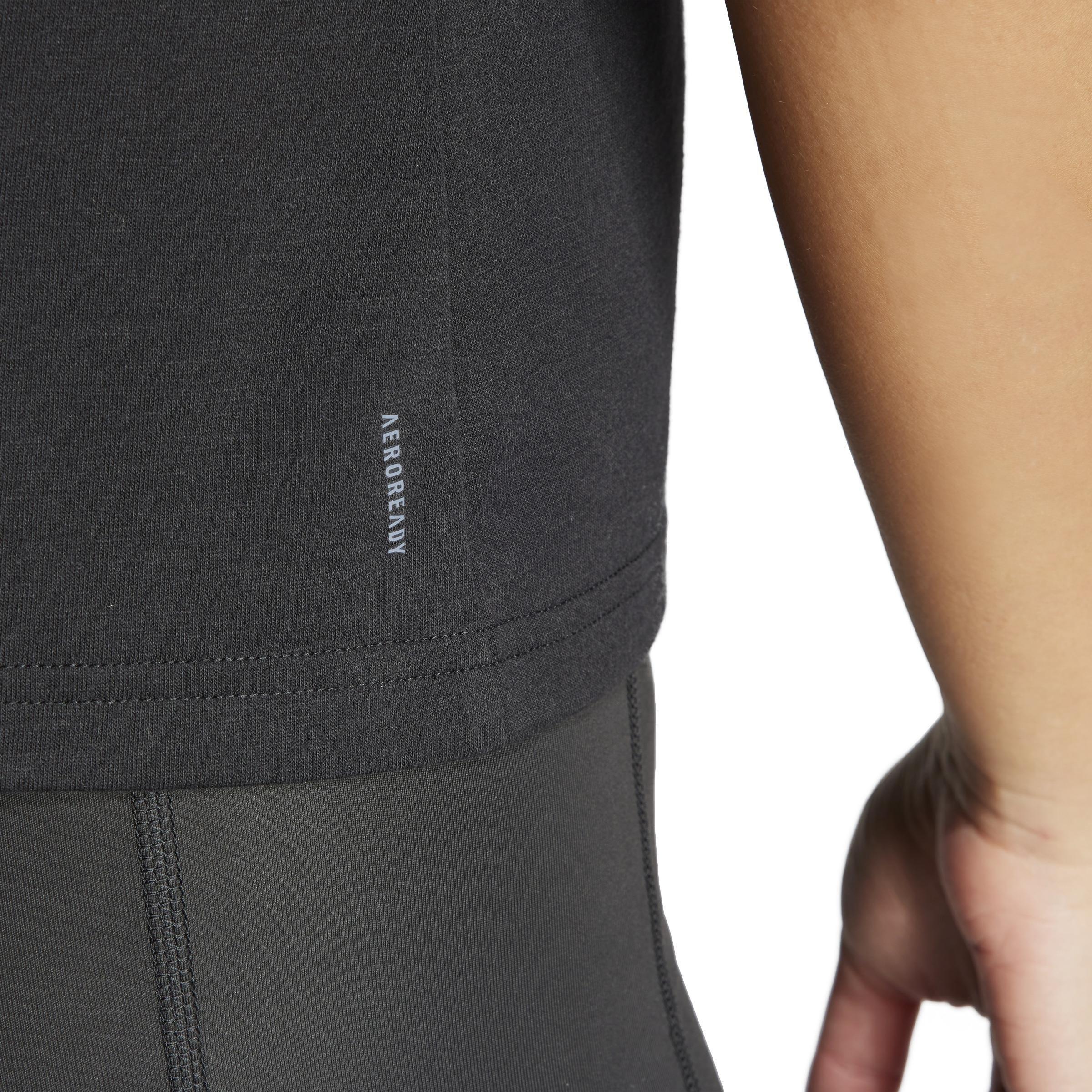 Train Essentials Minimal Branding Racerback Tank Top, Black, A701_ONE, large image number 6