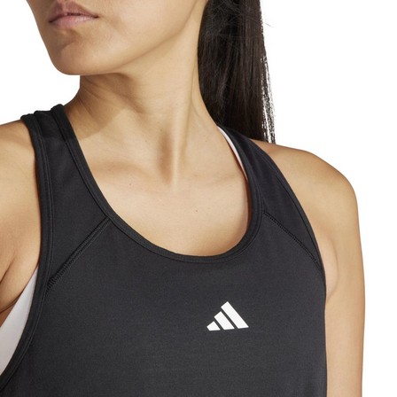 Women Train Essentials Racerback Tank Top, Black, A701_ONE, large image number 7