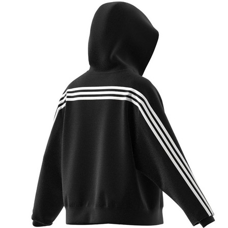 Women Future Icons 3-Stripes Full Zip Hoodie, Black, A701_ONE, large image number 13