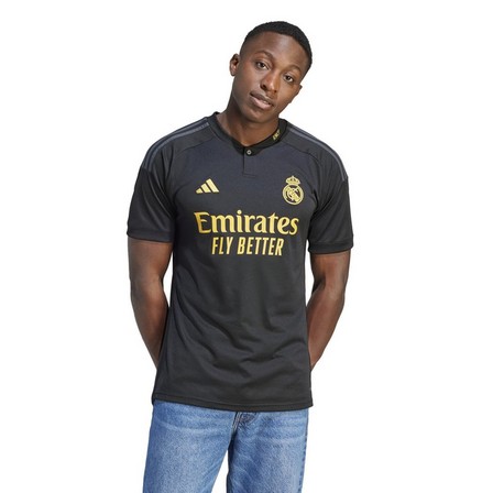 Men Real Madrid 23/24 Third Jersey, Black, A701_ONE, large image number 0