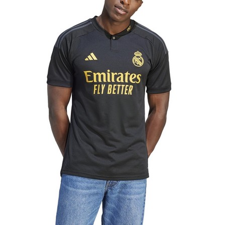 Men Real Madrid 23/24 Third Jersey, Black, A701_ONE, large image number 4