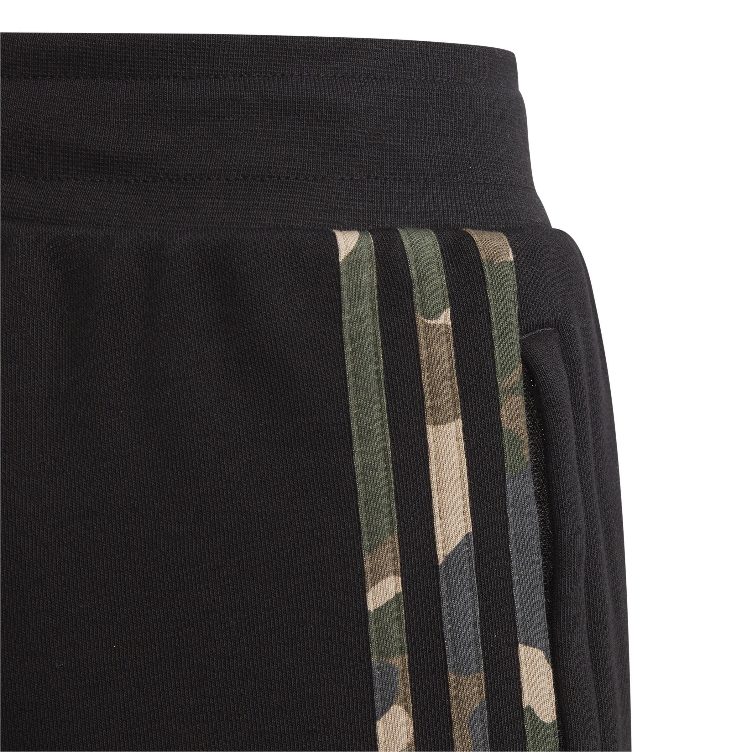 Unisex Kids Camo Shorts, Black, A701_ONE, large image number 5