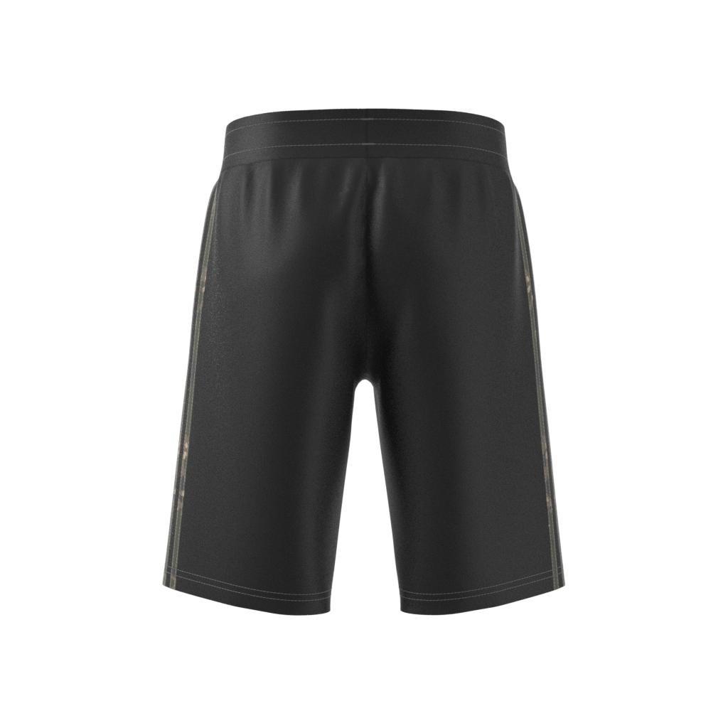 Unisex Kids Camo Shorts, Black, A701_ONE, large image number 9