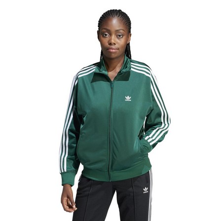 Women Adicolor Classics Loose Firebird Track Top, Green, A701_ONE, large image number 14