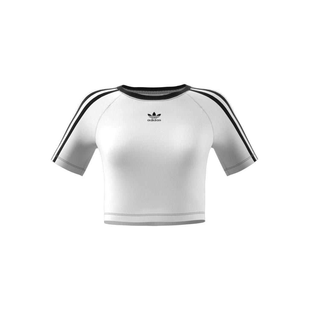 Women 3-Stripes Baby T-Shirt, White, A701_ONE, large image number 8