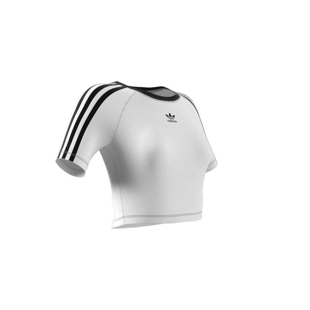 Women 3-Stripes Baby T-Shirt, White, A701_ONE, large image number 14