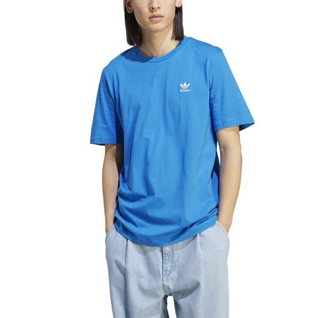 Men Trefoil T-Shirt, Blue, A701_ONE, large image number 4