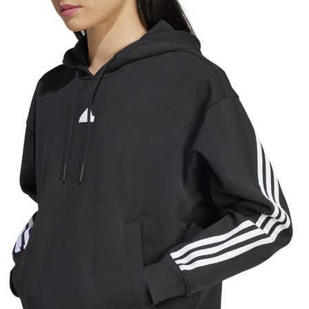 Women Future Icons 3-Stripes Hoodie, Black, A701_ONE, large image number 3