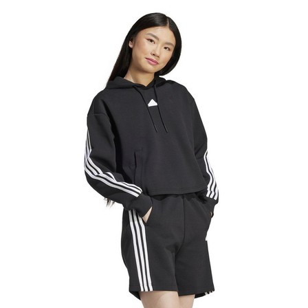 Women Future Icons 3-Stripes Hoodie, Black, A701_ONE, large image number 6