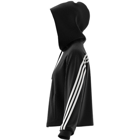 Women Future Icons 3-Stripes Hoodie, Black, A701_ONE, large image number 9