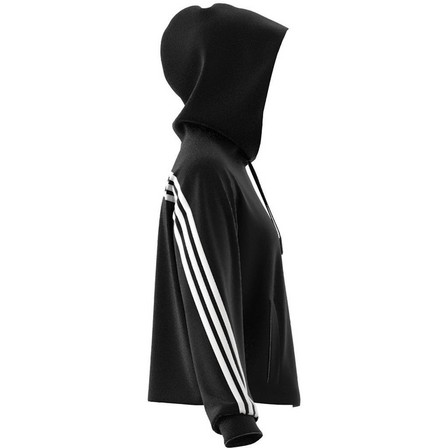 Women Future Icons 3-Stripes Hoodie, Black, A701_ONE, large image number 10