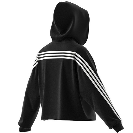 Women Future Icons 3-Stripes Hoodie, Black, A701_ONE, large image number 11