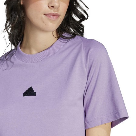 Women Z.N.E. T-Shirt, Purple, A701_ONE, large image number 5